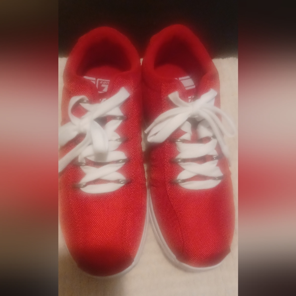 Luggs Bright Red Sneakers with White Laces